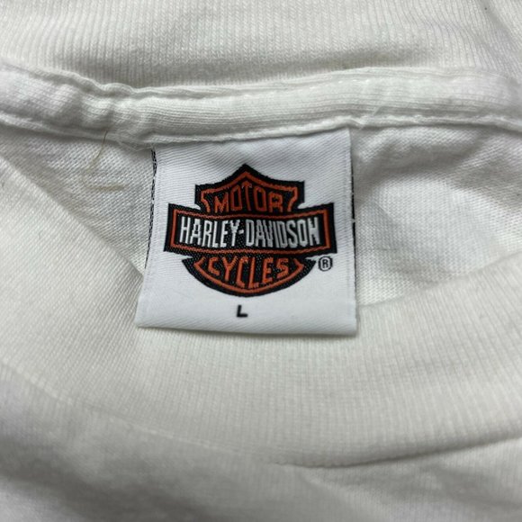 vintage Y2K Harley Davidson t shirt size L 2004 Front and Back Graphic Tee - Picture 9 of 9